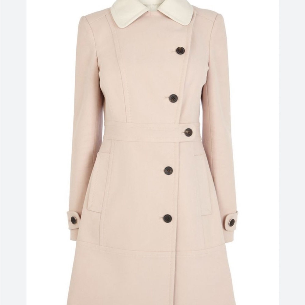 Karen Millen Cream and Black Coat
